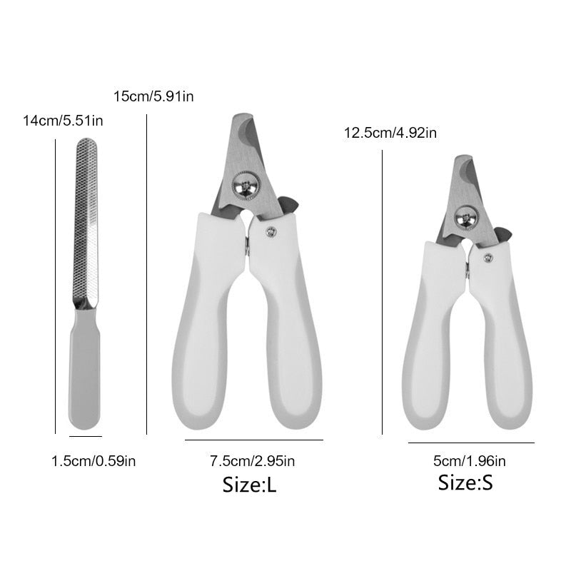 Pet Grooming Scissors Dog Cats Supplies Pet Nail Clipper Pet Accessories Animal Trimmers Nail File Claw Cutters Cut The Nails - Pampered Pets