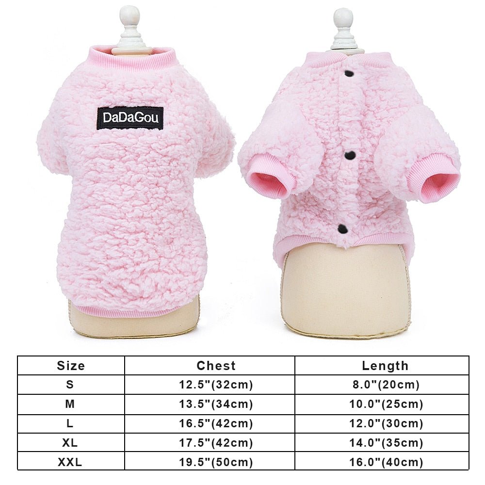 Puppy Dog Clothes Winter Warm Pet Dog Cat Clothes Hoodies For Small Dogs Cats Chihuahua Yorkshire Coat Outfit Pet Clothing | Pampered Pets