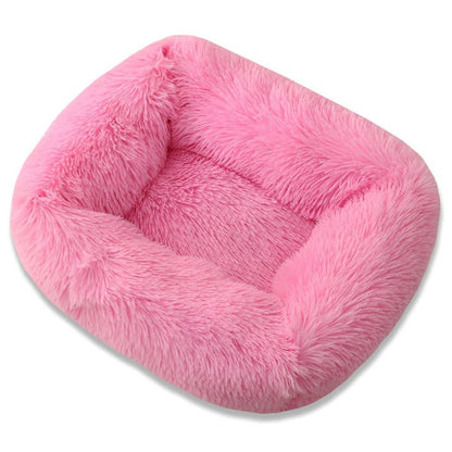 Square Dog Beds Long Plush Solid Color Pet Beds Cat Mat For Little Medium Large Pets Super Soft Winter Warm Sleeping Mats | Pampered Pets