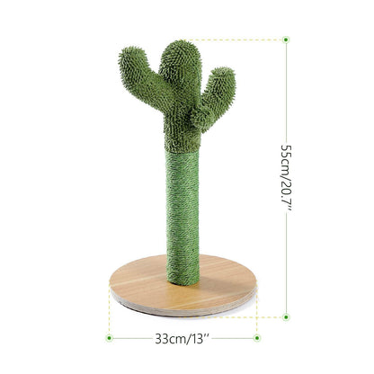 Dropshipping Adequate Cactus Cat Scratching Post with Sisal Rope Cat Scratcher Cactus for Young and Adult Cats climbing frame - Pampered Pets