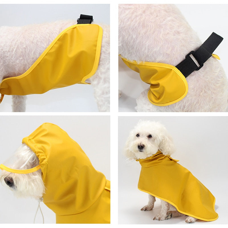 Cawayi Kennel Pet Small Large Dog Raincoat Waterproof Dog Clothes Outdoor Vest Coat Rain Jacket Dogs Poncho Pet Raincoats D2064 | Pampered Pets