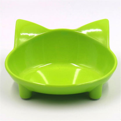 Anti-Slip Pet Single Bowl Cute Cat Shaped Feeding Food Bowl | Pampered Pets