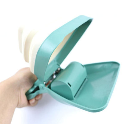 Dog Pet Travel Foldable Pooper Scooper With 1 Roll Decomposable bags Poop Scoop Clean Pick Up Excreta Cleaner - Pampered Pets