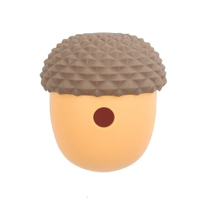 Pet Dog Edible Silicone Acorn Shape Feeding Toy Ball - Pampered Pets