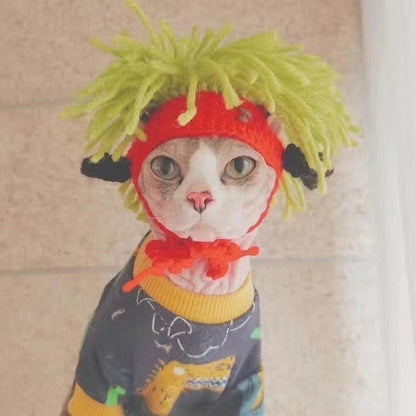 Punk Cat Hat Funny Rock Decoration - Pampered Pets