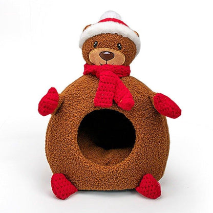 Cat Nest Winter Warm Three-dimensional Cartoon Closed - Pampered Pets