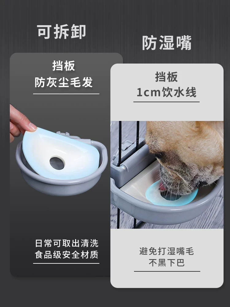 Pet Hanging Water Dispenser Mouth Wet-Proof Cat and Dog Automatic Pet Feeder Flowing Water Feeding Cage Drinking Water Water Kettle
