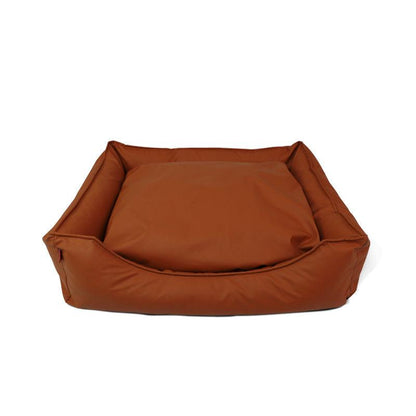 Leather Faux Leather Waterproof Kennel Pet Bed Sofa Cat Nest Supplies - Pampered Pets