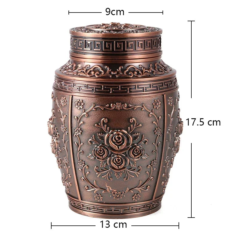 Pet Memorial Keepsake Container for Ashes Coffin Box Urns for Human Ashes Metal Cremation Small Animal Urn Funeral