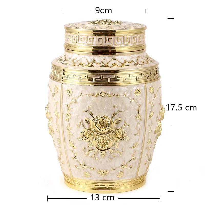 Pet Memorial Keepsake Container for Ashes Coffin Box Urns for Human Ashes Metal Cremation Small Animal Urn Funeral