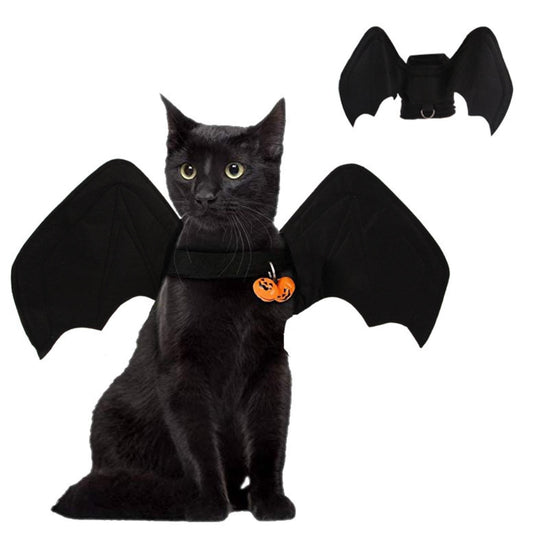 2023 New Pet Dog Cat Bat Wing Cosplay Prop Halloween Funny Dress Costume Outfit Wings Costumes Photo Props Headwear - Pampered Pets