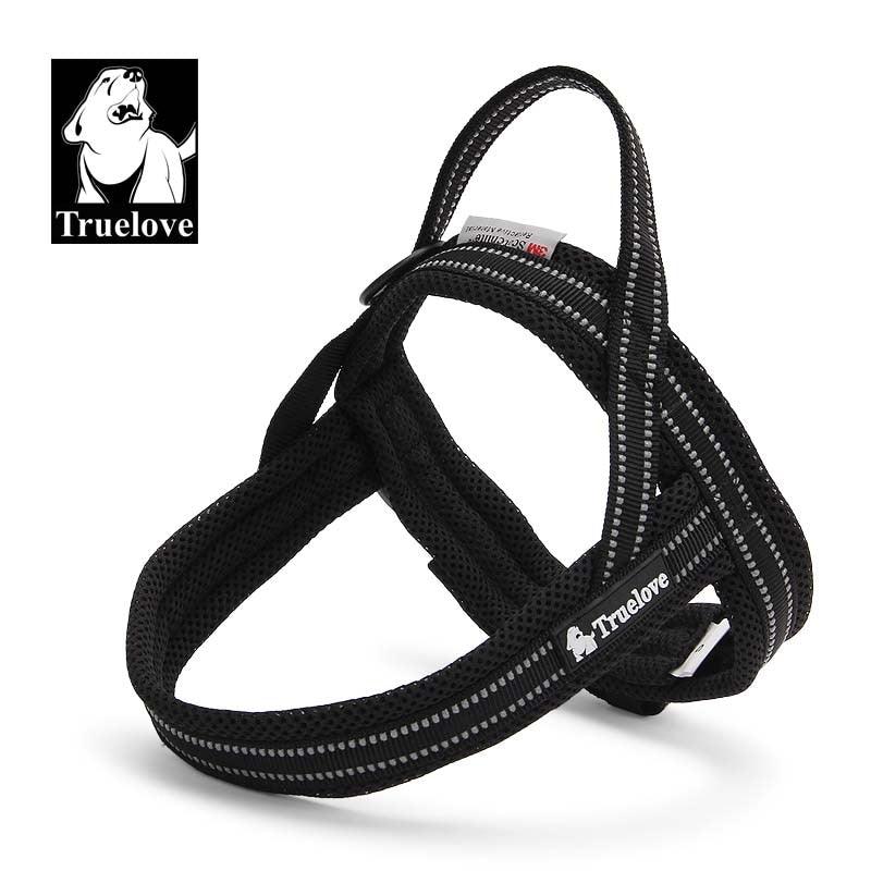 Truelove Soft Mesh Padded Nylon Dog Harness Vest 3M Reflective Security Dog Collar Easy Put On Pet Harness Pull-resistan 5 Color - Pampered Pets