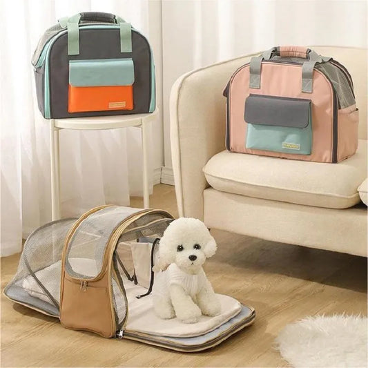 Dog Backpack Puppy Handbags Dog Transport Bag Pet Backpack Multifunctional Tent Pet Bag Puppy Carrier Pet Single Shoulder Bag - Pampered Pets