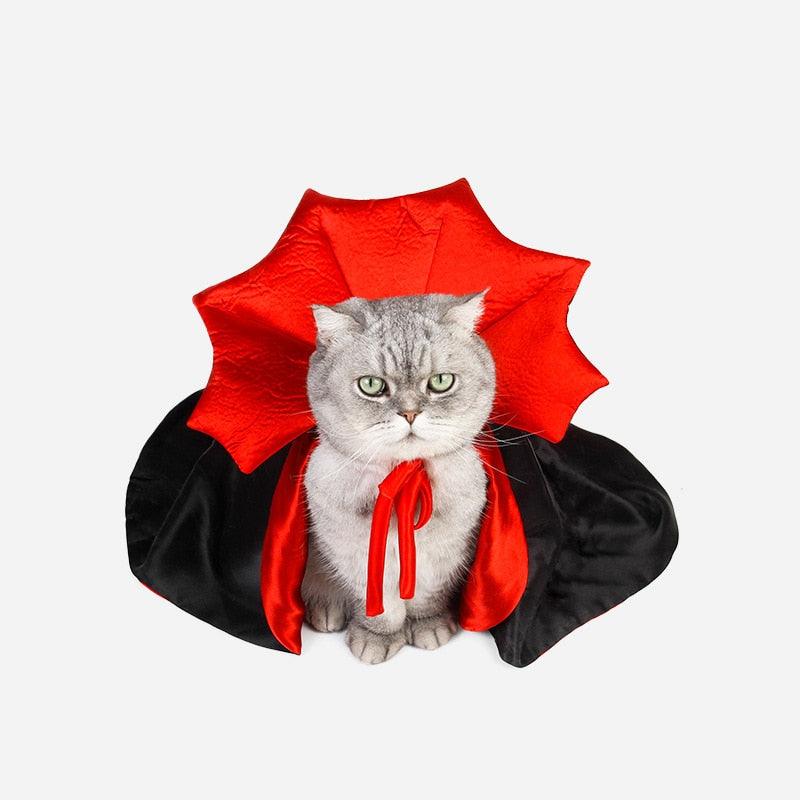 Cute Halloween Pet Costumes Cosplay Vampire Cloak For Small Dog Cat Kitten Puppy Dress Kawaii Pet Clothes Cat Accessoties Gift - Pampered Pets