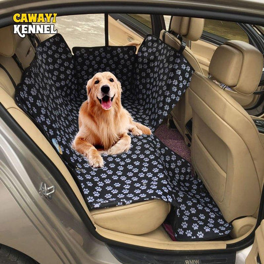 CAWAYI KENNEL Dog Carriers Waterproof Rear Back Pet Dog Car Seat Cover Mats Hammock Protector with Safety Belt Transportin Perro - Pampered Pets