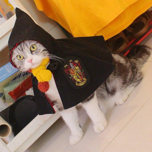 Dog Halloween Costume Cat Cape Cloak Pet Magic Academy Cosplay Clothes Pet Sleeping Shawl Halloween Costume for Cat Pet - Pampered Pets