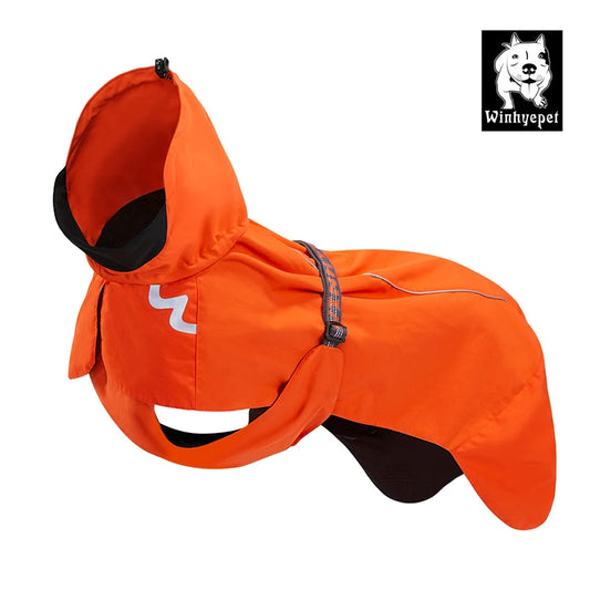 Winhyepet Dog Outdoor Harness Breathable Back-Slip Warm Waterproof Colth Traveling YG1872