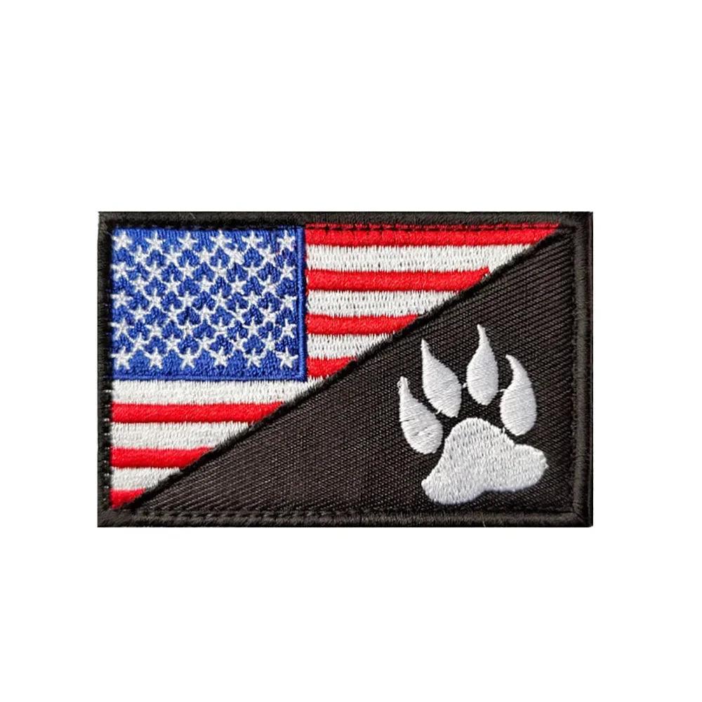 K9 Army Dog Embroidery Patch Rescue Dog Morale Badges Service Dog Vest Best Friend Dont Pet Me Stickers Tactical Accessories - Pampered Pets