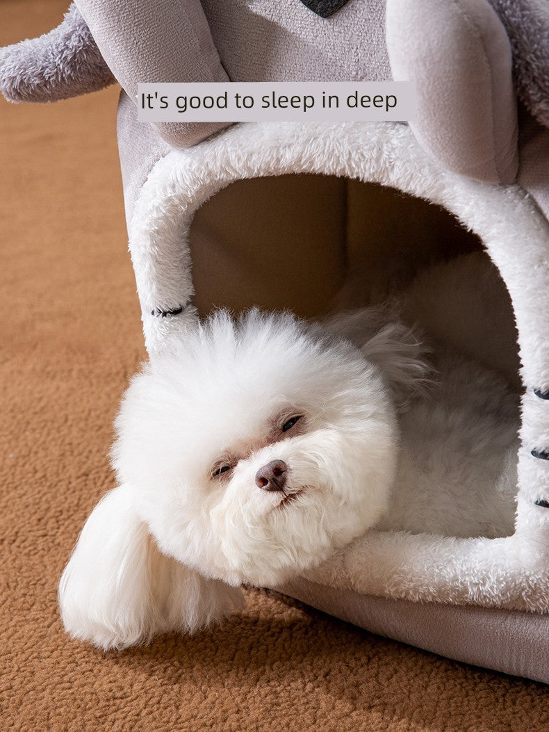 Pet House Warm Soft Dog Bed Cat Nest Kennel