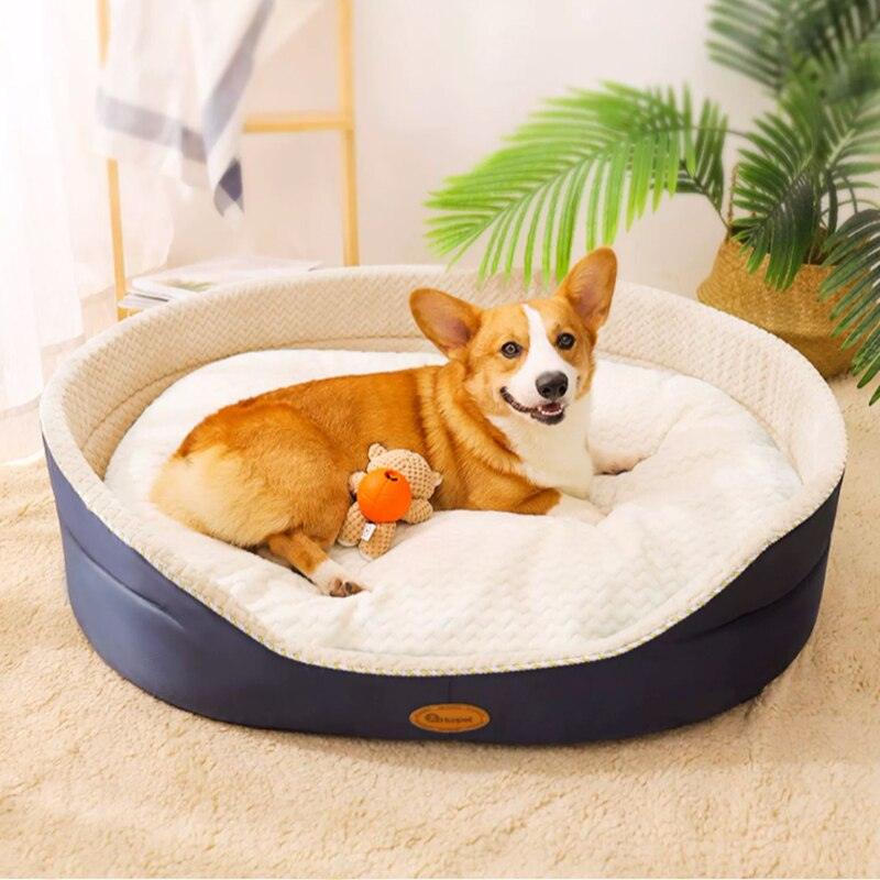 HOOPET Double Sided Available All seasons Big Size Extra Large Dog Bed House Sofa Kennel Soft Fleece Pet Dog Cat Warm Bed S-XL - Pampered Pets