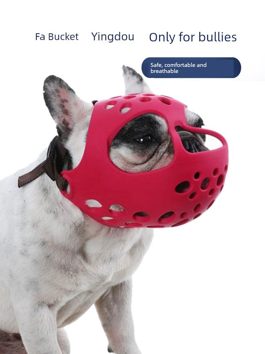 Bully Mouth Cover Bulldog Jarre Aero Bull Dog Mouth Cover Pug Jarre Aero Bull Special Mouth Cover Head Cover Anti-Bite Water. Drinking Mouth Cover