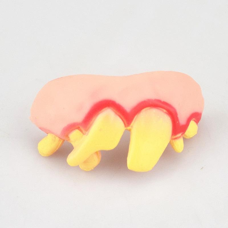 False Teeth For Dog Funny Dentures Pet Decorating Supplies Halloween Cosplay Humans And Vampires Toys Tricky Funny Dentures - Pampered Pets