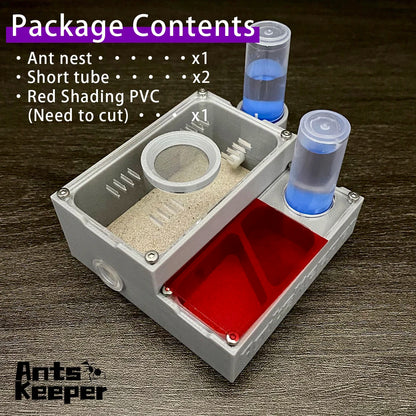 【Basic Farm】Ants Farm with Water Feeder for Ant Keeper New Queen and Small Ant Colony Ant House Anthill Formicarium Ant Nest