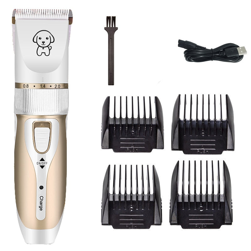 Dogs Clipper Grooming Clipper Kit USB Professional Rechargeable Low-Noise Clipper For Dog  Pets Hair Trimmer Display Battery - Pampered Pets