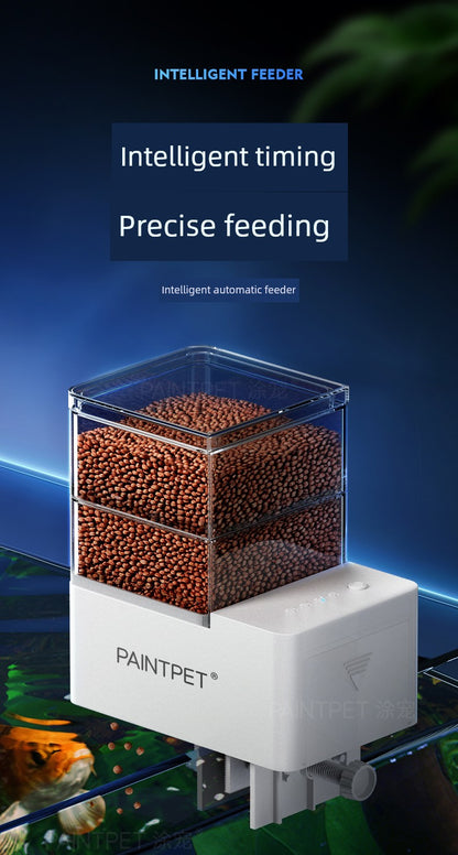 Large Capacity Fish Tank Feeder Koi Goldfish Feeding Fish Handy Gadget Feeder Intelligent Timing Turtle Automatic Fish Feeder