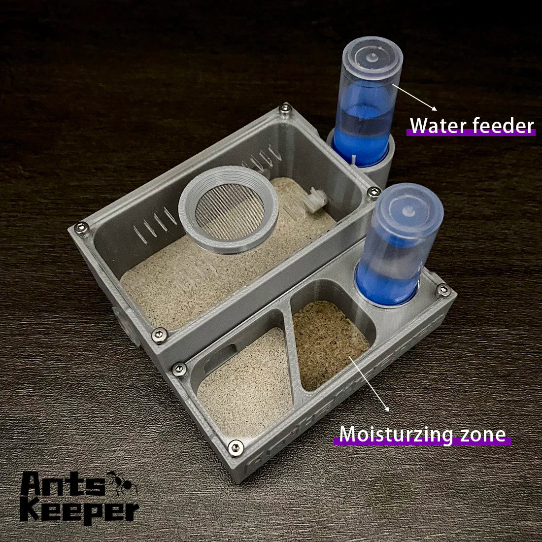 【Basic Farm】Ants Farm with Water Feeder for Ant Keeper New Queen and Small Ant Colony Ant House Anthill Formicarium Ant Nest