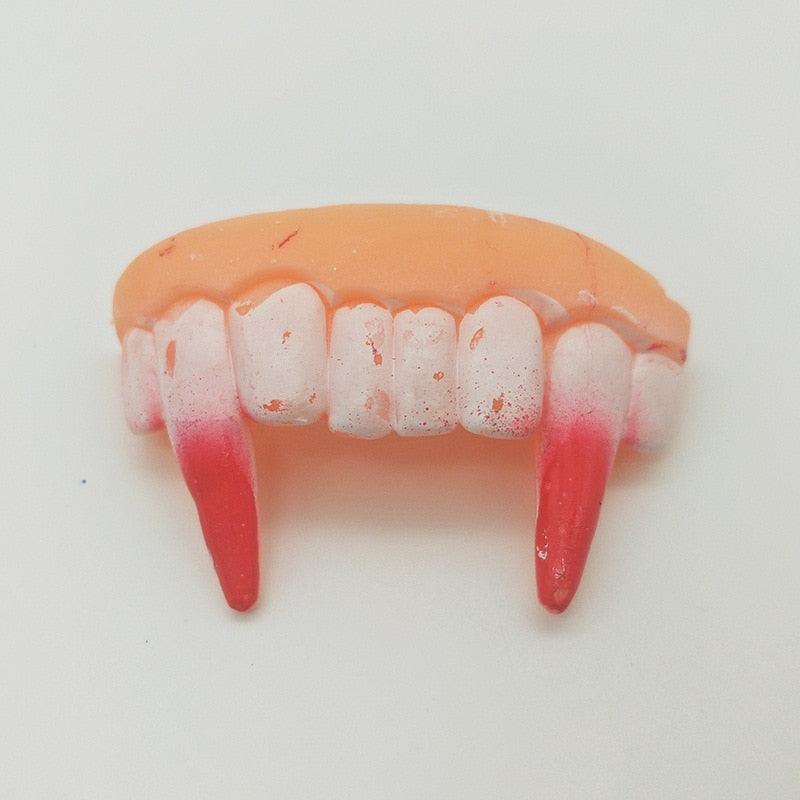 False Teeth For Dog Funny Dentures Pet Decorating Supplies Halloween Cosplay Humans And Vampires Toys Tricky Funny Dentures - Pampered Pets