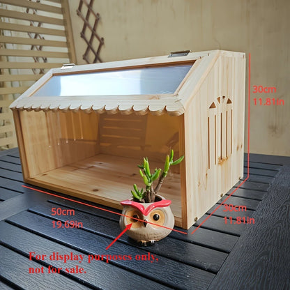 Rutin Chicken Breeding Box Heated Chick Rearing Case Baby Bird Cage Stackable Reptile Breed Box for Wholesale