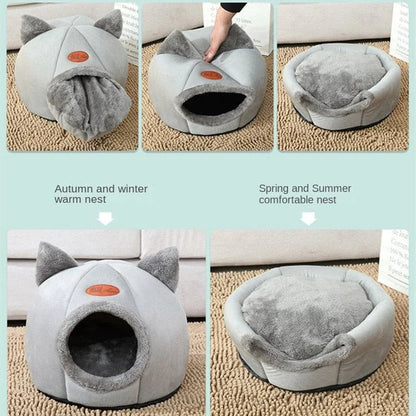 Cozy 2-In-1 Pet House Bed | Pampered Pets
