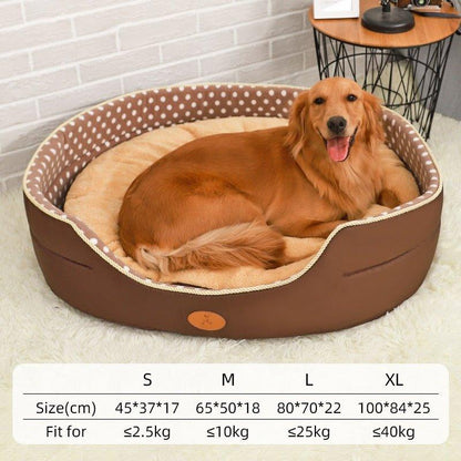 HOOPET Double Sided Available All seasons Big Size Extra Large Dog Bed House Sofa Kennel Soft Fleece Pet Dog Cat Warm Bed S-XL - Pampered Pets