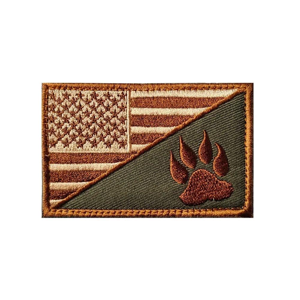 K9 Army Dog Embroidery Patch Rescue Dog Morale Badges Service Dog Vest Best Friend Dont Pet Me Stickers Tactical Accessories - Pampered Pets