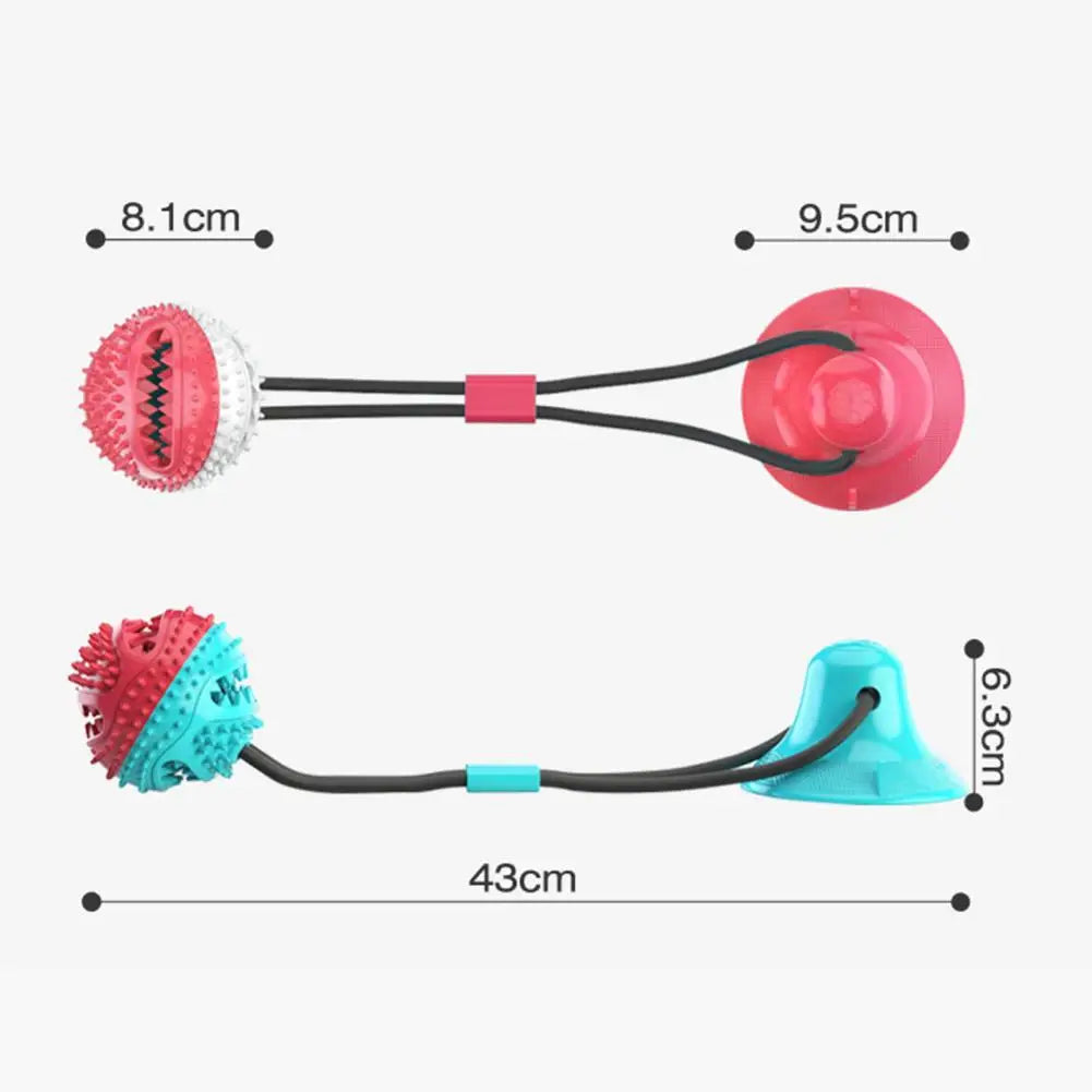 Dog Chew Toys，for Aggressive Chewers，Interactive Dog Suction Cup Toy，Teething Rope Toy，Dog Puzzle Treat Food Dispensing Ball Toy