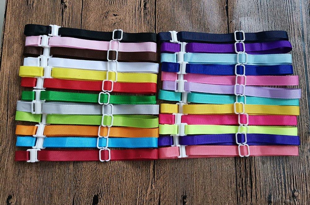 Bulk Dog Collar Dog Bow Collar Adjustable Ribbon Small Dog Bow Ties Pet Dog Grooming Accessories Small-Large Dog Supplies - Pampered Pets