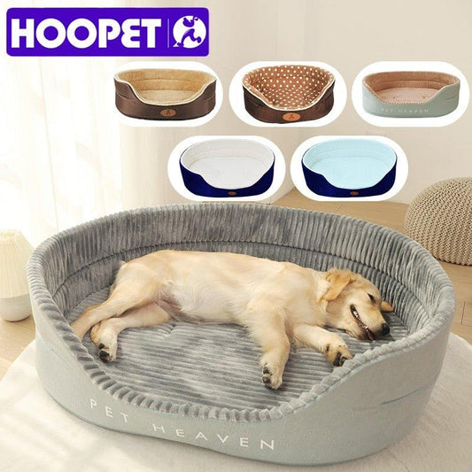 HOOPET Double Sided Available All seasons Big Size Extra Large Dog Bed House Sofa Kennel Soft Fleece Pet Dog Cat Warm Bed S-XL - Pampered Pets