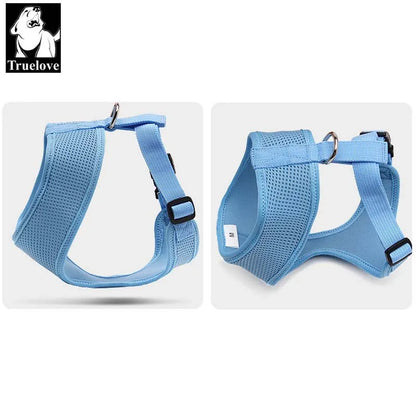 Truelove Puppy Cat Pet Dog Harness Breathable Mesh Nylon Dog Harness Strap Soft Walk Vest Collar For Small Medium Dog 8color - Pampered Pets