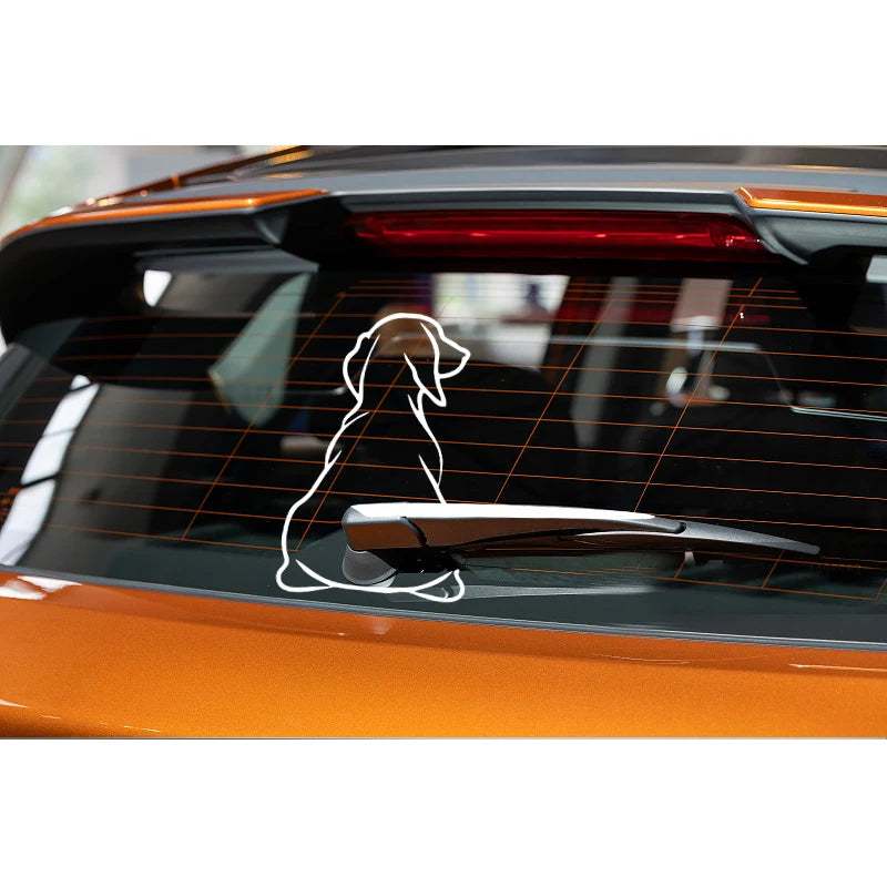 Funny Dog Moving Tail Car Sticker WindowWiper Decals Dog Sticker Car Rear StickerWiper Tail Decals Windshield Interesting