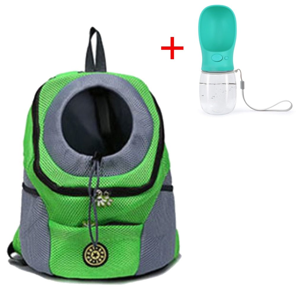 Venxuis New Out Double Shoulder Portable Travel Backpack Outdoor Pet Dog Carrier Bag Pet Dog Front Bag Mesh Backpack Head - Pampered Pets