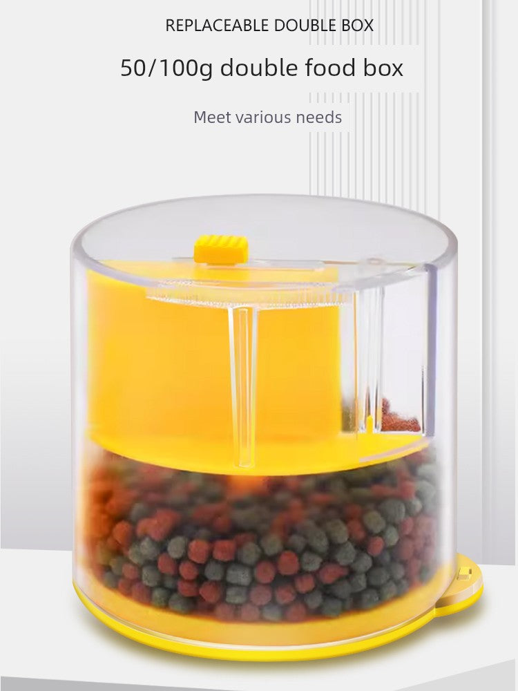 Fish Tank Automatic Pet Feeder Small Fish Feeder Goldfish Koi Intelligent Timing Fish Feeding Machine Feeding Fish Turtle Handy Gadget