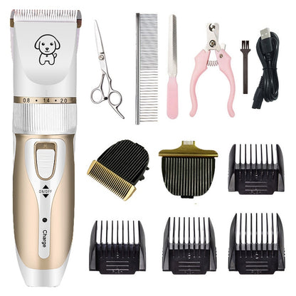 Dogs Clipper Grooming Clipper Kit USB Professional Rechargeable Low-Noise Clipper For Dog  Pets Hair Trimmer Display Battery | Pampered Pets