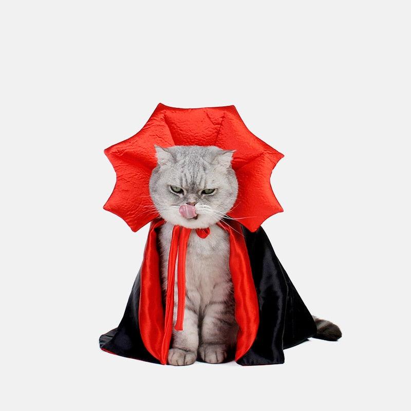 Cute Halloween Pet Costumes Cosplay Vampire Cloak For Small Dog Cat Kitten Puppy Dress Kawaii Pet Clothes Cat Accessoties Gift - Pampered Pets