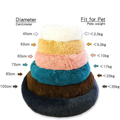 Pet Dog Bed Comfortable Donut Cuddler Round Dog Kennel Ultra Soft Washable Dog and Cat Cushion Bed Winter Warm Sofa hot sell - Pampered Pets