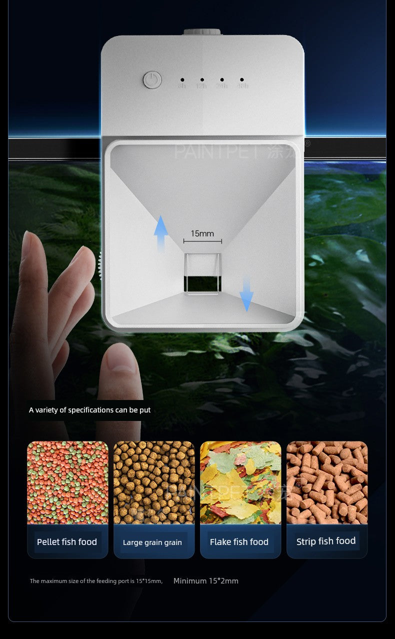 Large Capacity Fish Tank Feeder Koi Goldfish Feeding Fish Handy Gadget Feeder Intelligent Timing Turtle Automatic Fish Feeder