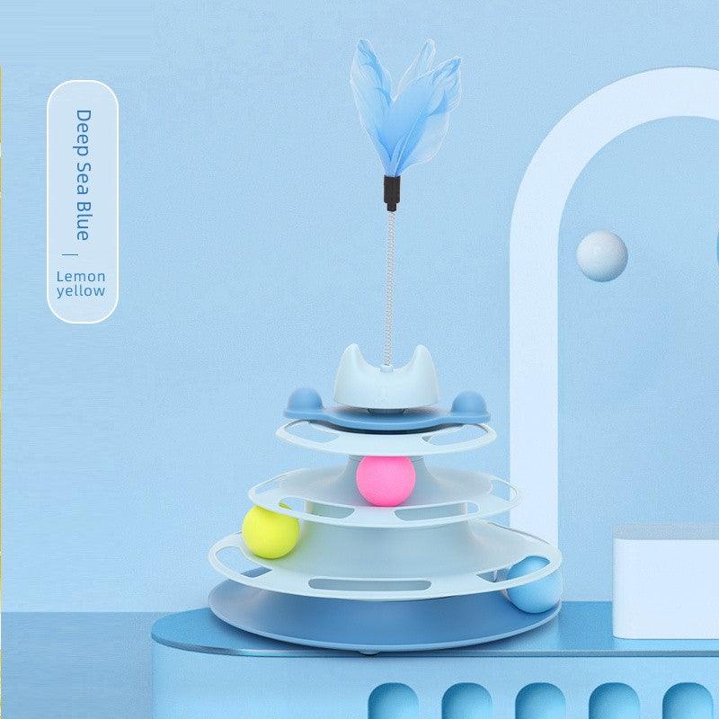 Cat Toy Self-Hi Relieving Stuffy Handy Gadget Cat Teaser Cat Turntable Ball Pet Cat Cat Cat Kittens Kitten All Products - Pampered Pets