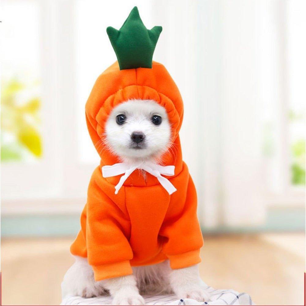 Pet Dog Hoodie-Dog Basic Sweater Coat Cute Frog Shape Warm Winter Jacket Cat Cold Weather Clothes Outfit Outerwear Dog Halloween - Pampered Pets