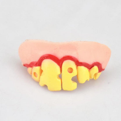 False Teeth For Dog Funny Dentures Pet Decorating Supplies Halloween Cosplay Humans And Vampires Toys Tricky Funny Dentures - Pampered Pets