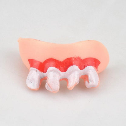 False Teeth For Dog Funny Dentures Pet Decorating Supplies Halloween Cosplay Humans And Vampires Toys Tricky Funny Dentures - Pampered Pets